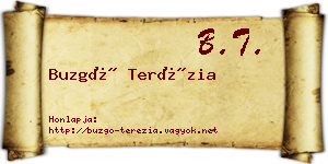 Buzgó Terézia névjegykártya