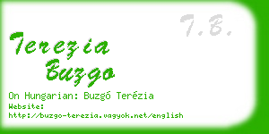 terezia buzgo business card